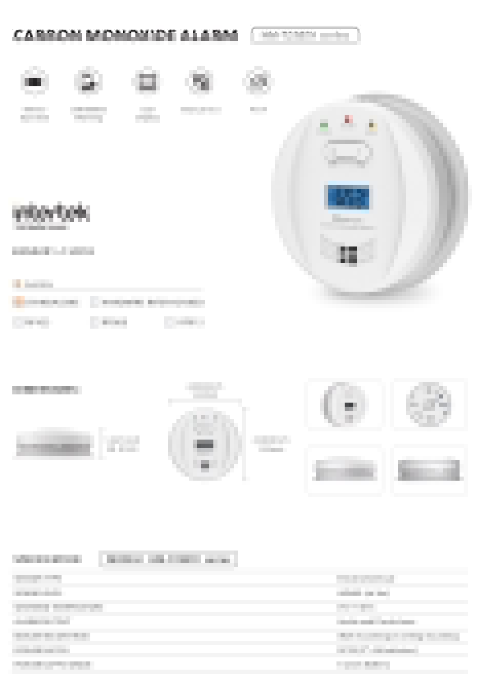 01 Carbon Monoxide Alarm HM-723ESY series