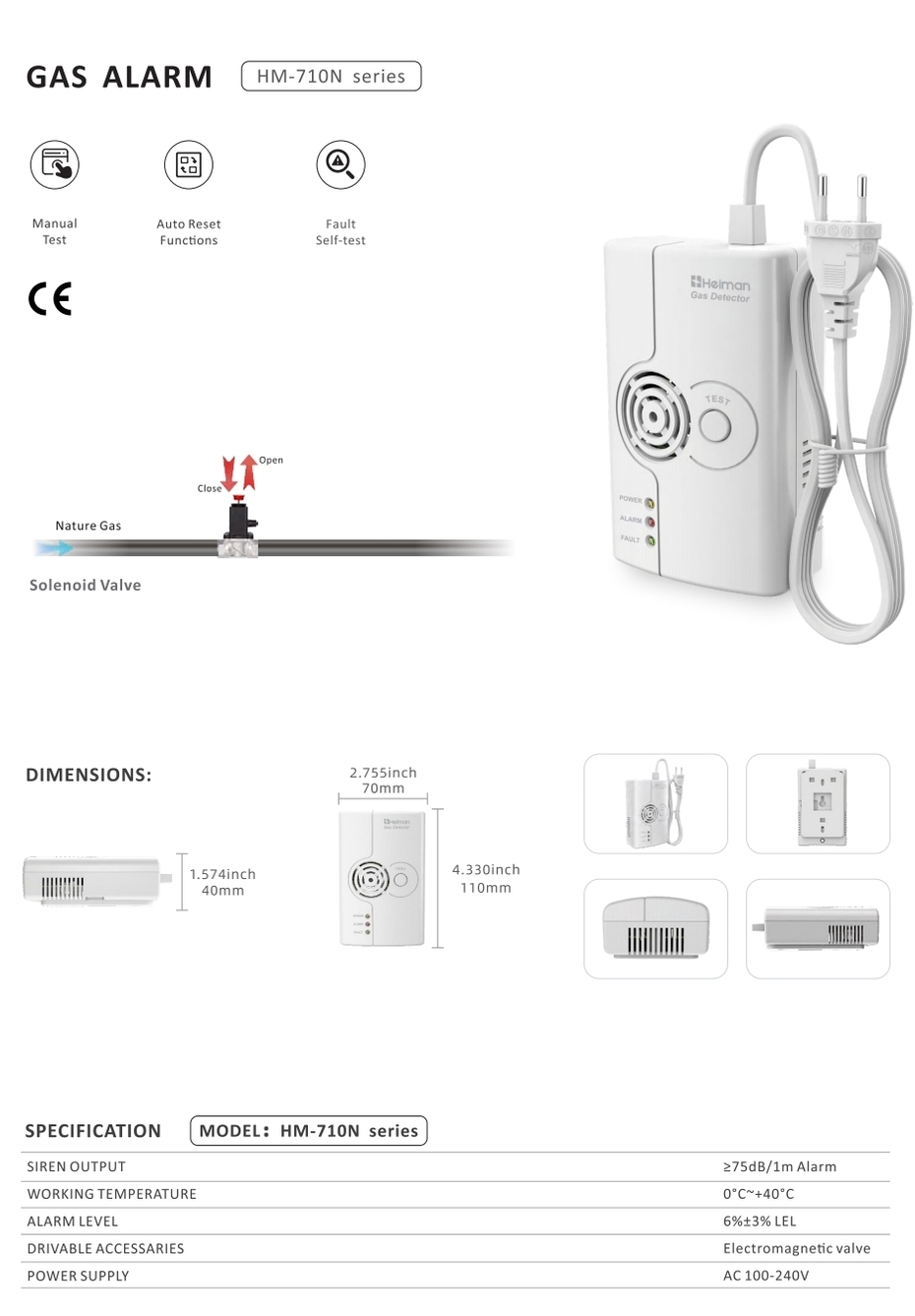 Gas Alarm HM-710N Series
