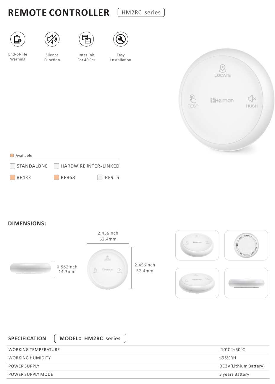 Remote Controller HM2RC series